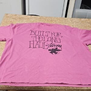 Stussy Pink 'Built for the Long Haul' Tee
